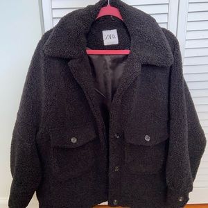 Zara teddy jacket